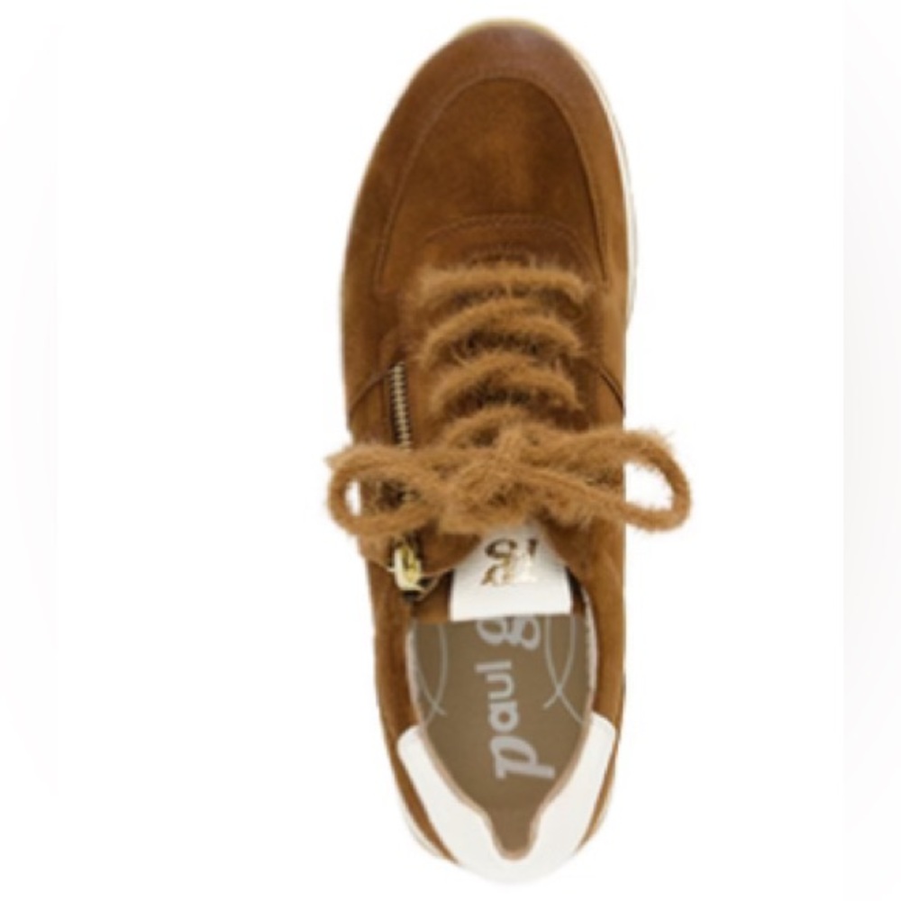 Leather Sneakers with zipper
COLOR: Brown combo
Never Worn, in Box - Picture 2 of 2